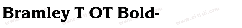 Bramley T OT Bold字体转换